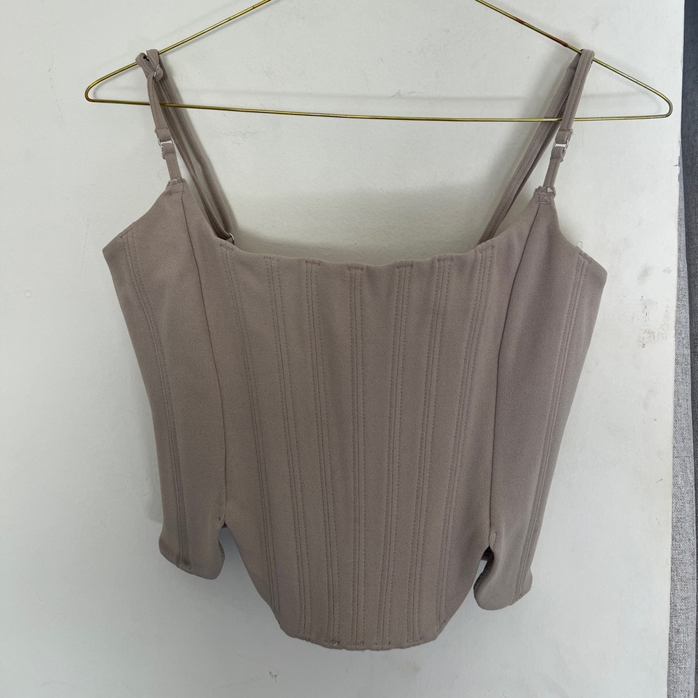 White Fox structured corset top